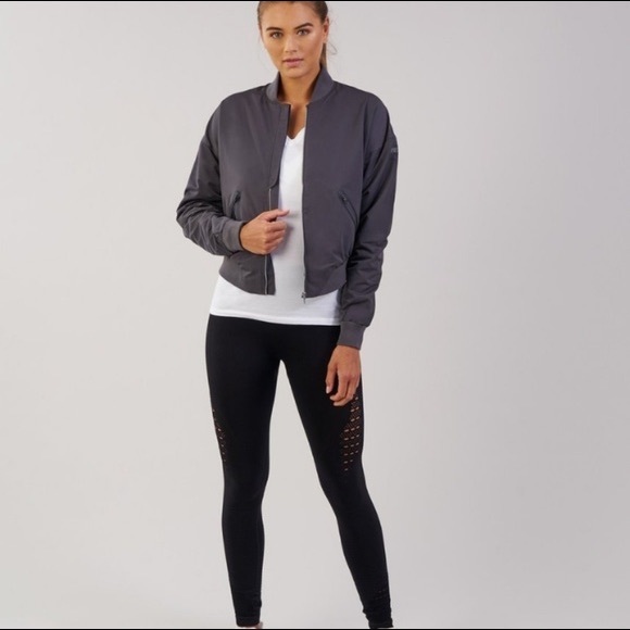 Gymshark Lo Bomber Jacket - Gray - Picture 2 of 2
